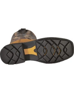 Ariat Men's 10" Sierra Pull On Western Work Boots - Square Toe 13 Ariat Men's 10" Sierra Pull On Western Work Boots - Square Toe -Ariat 030390 BR BM