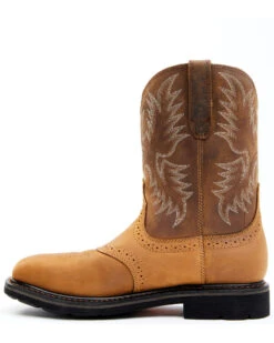 Ariat Men's Sierra Steel Square Toe Western Work Boots -Ariat 030392 BR P4
