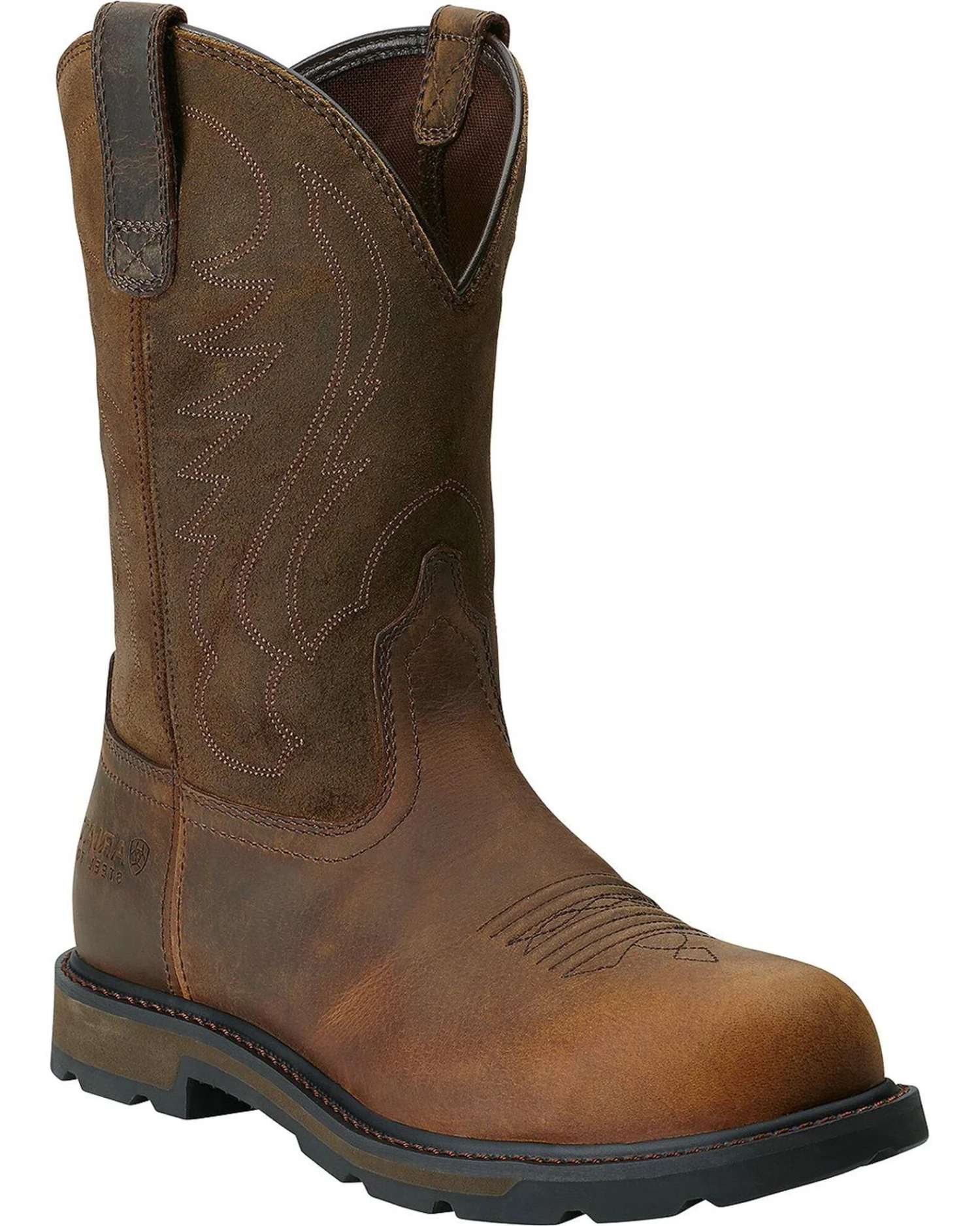 Ariat Men's Groundbreaker Pull On Work Boots - Steel Toe 3 Ariat Men's Groundbreaker Pull On Work Boots - Steel Toe
