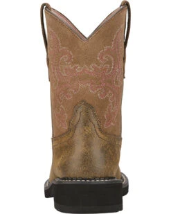 Ariat Fatbaby Brown Bomber Leather Boots - Crepe Sole -Ariat 031302 EZ BK