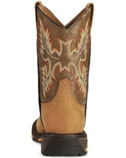 Ariat Boys' Workhog Western Boots - Square Toe -Ariat 053710 BR BK