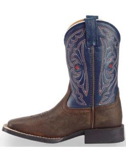 Ariat Boys' Royal Blue Quickdraw Western Boots - Square Toe 11 Ariat Boys' Royal Blue Quickdraw Western Boots - Square Toe -Ariat 053A07 41 LT