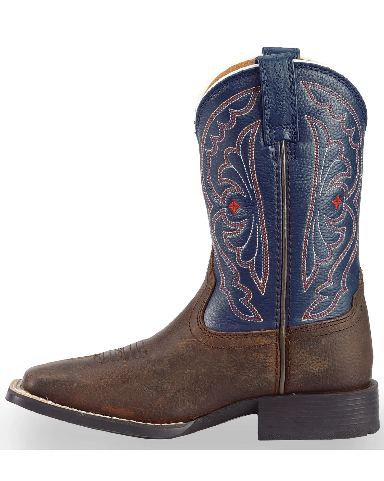Ariat Boys' Royal Blue Quickdraw Western Boots - Square Toe 5 Ariat Boys' Royal Blue Quickdraw Western Boots - Square Toe - Image 3