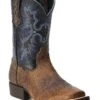 Ariat Boys' Tombstone Western Boots - Broad Square Toe 2 Ariat Boys' Tombstone Western Boots - Broad Square Toe -Ariat 053D31 B8 P1