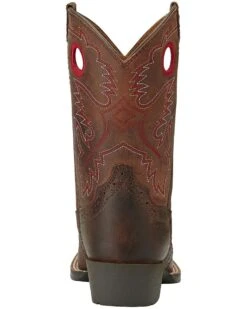 Ariat Boys' Rough Stock Western Boots - Square Toe 11 Ariat Boys' Rough Stock Western Boots - Square Toe -Ariat 053F36 41 BK