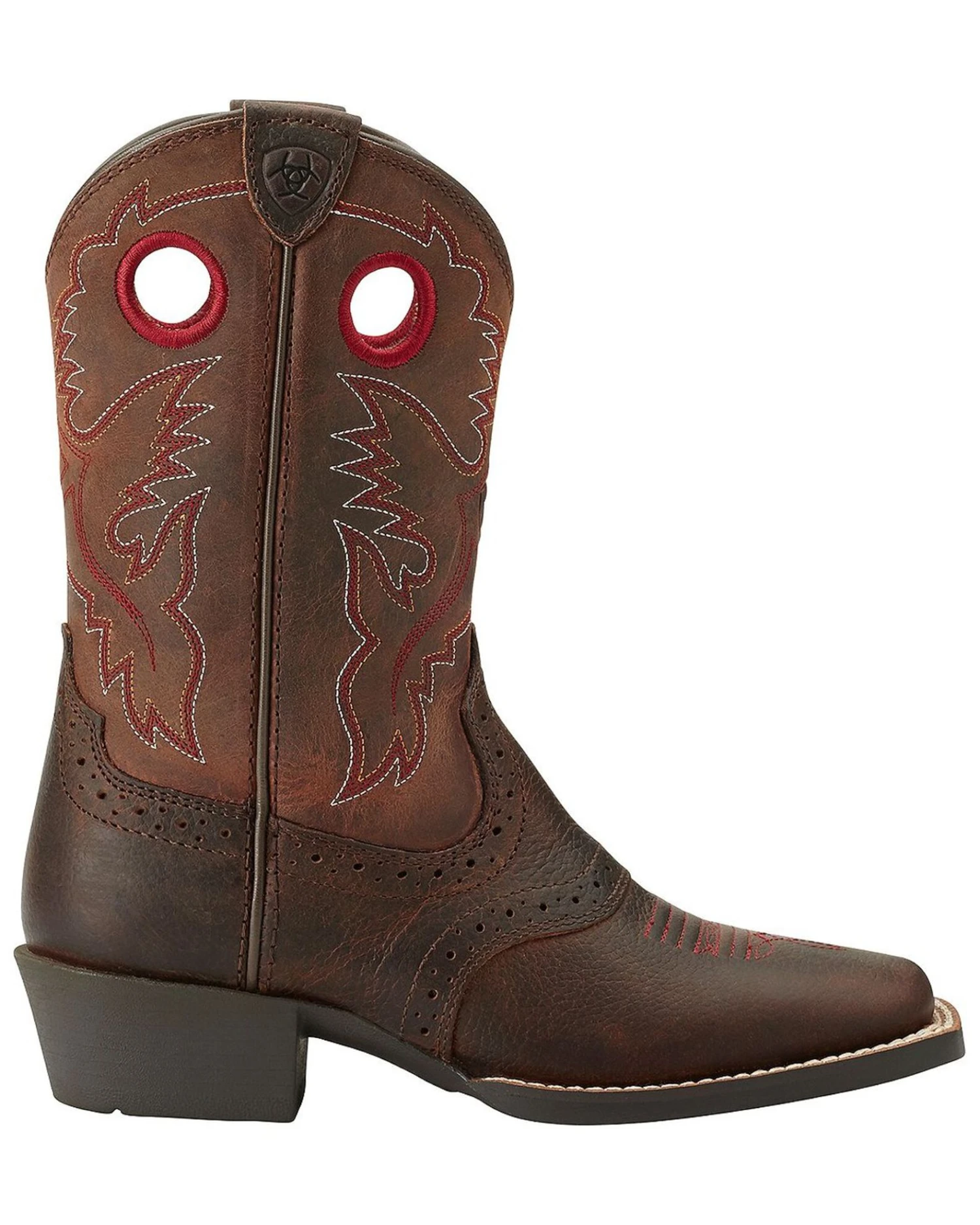 Ariat Boys' Rough Stock Western Boots - Square Toe 4 Ariat Boys' Rough Stock Western Boots - Square Toe - Image 2
