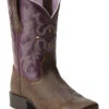 Ariat Little Girls' Tombstone Boots - Square Toe -Ariat 053H96 ZS P1