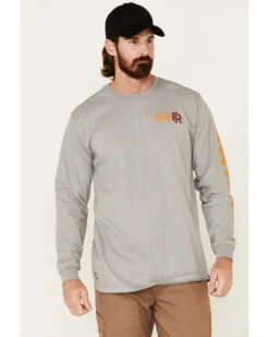 Ariat Men's FR Logo Crew Neck Long Sleeve Shirt