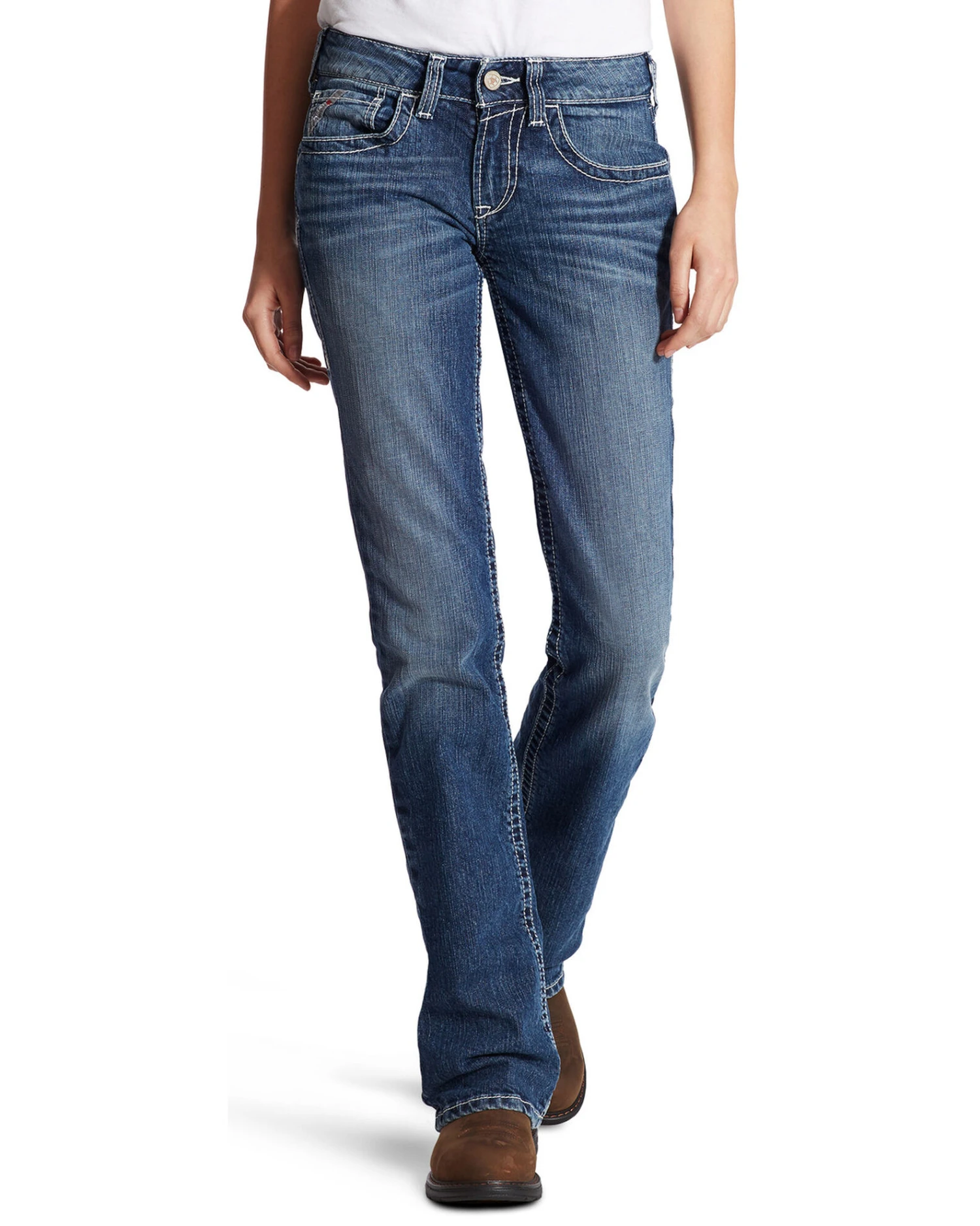 Ariat Women's FR Entwined Bootcut Jeans 4 Ariat Women's FR Entwined Bootcut Jeans - Image 2