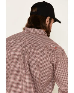Ariat Men's FR Check Plaid Print Long Sleeve Button Down Work Shirt 11 Ariat Men's FR Check Plaid Print Long Sleeve Button Down Work Shirt -Ariat 086U74 71 P5