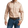 Ariat Men's Khaki Solid Twill Long Sleeve Western Shirt 2 Ariat Men's Khaki Solid Twill Long Sleeve Western Shirt -Ariat 092M54 28 P1
