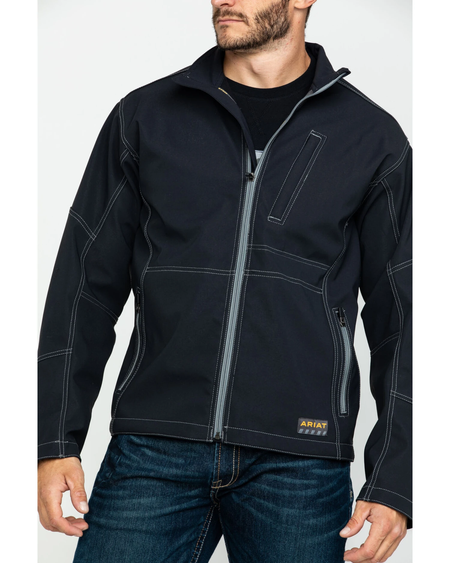 Ariat Men's Rebar Canvas Softshell Work Jacket 6 Ariat Men's Rebar Canvas Softshell Work Jacket - Image 4