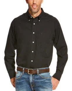 Ariat Men's Wrinkle Free Button Long Sleeve Button Down Western Shirt 