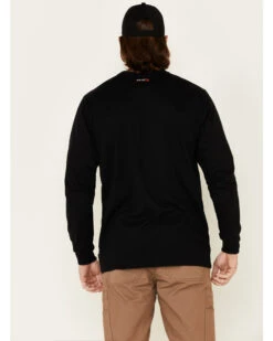 Ariat Men's FR Logo Crew Neck Long Sleeve Shirt -Ariat 2000222967 001 P4
