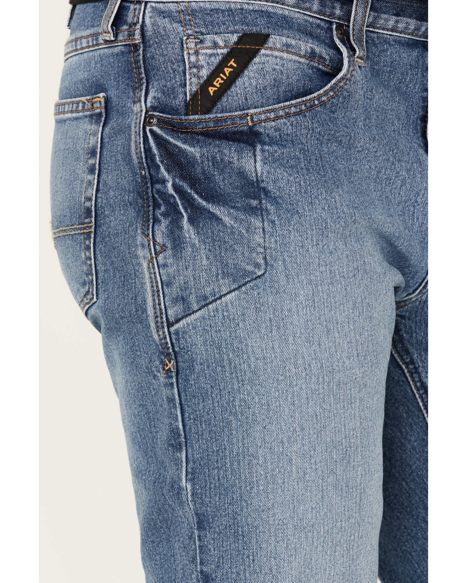 Ariat Men's Rebar M4 DuraStretch Haze Low Rise Bootcut Work Jeans 4 Ariat Men's Rebar M4 DuraStretch Haze Low Rise Bootcut Work Jeans - Image 2