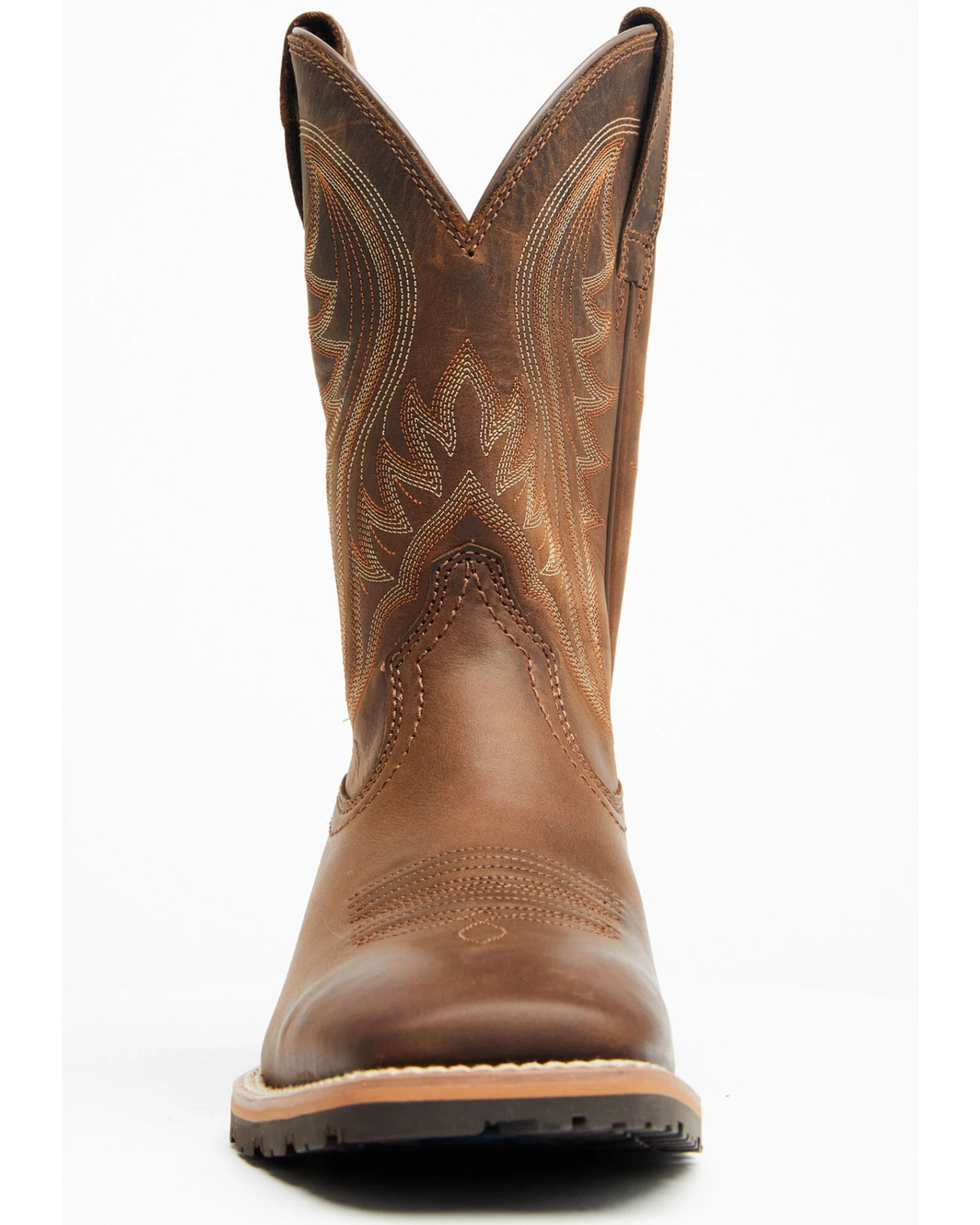 Ariat Men's Distressed Hybrid Rancher Western Performance Boots - Broad Square Toe 6 Ariat Men's Distressed Hybrid Rancher Western Performance Boots - Broad Square Toe - Image 4
