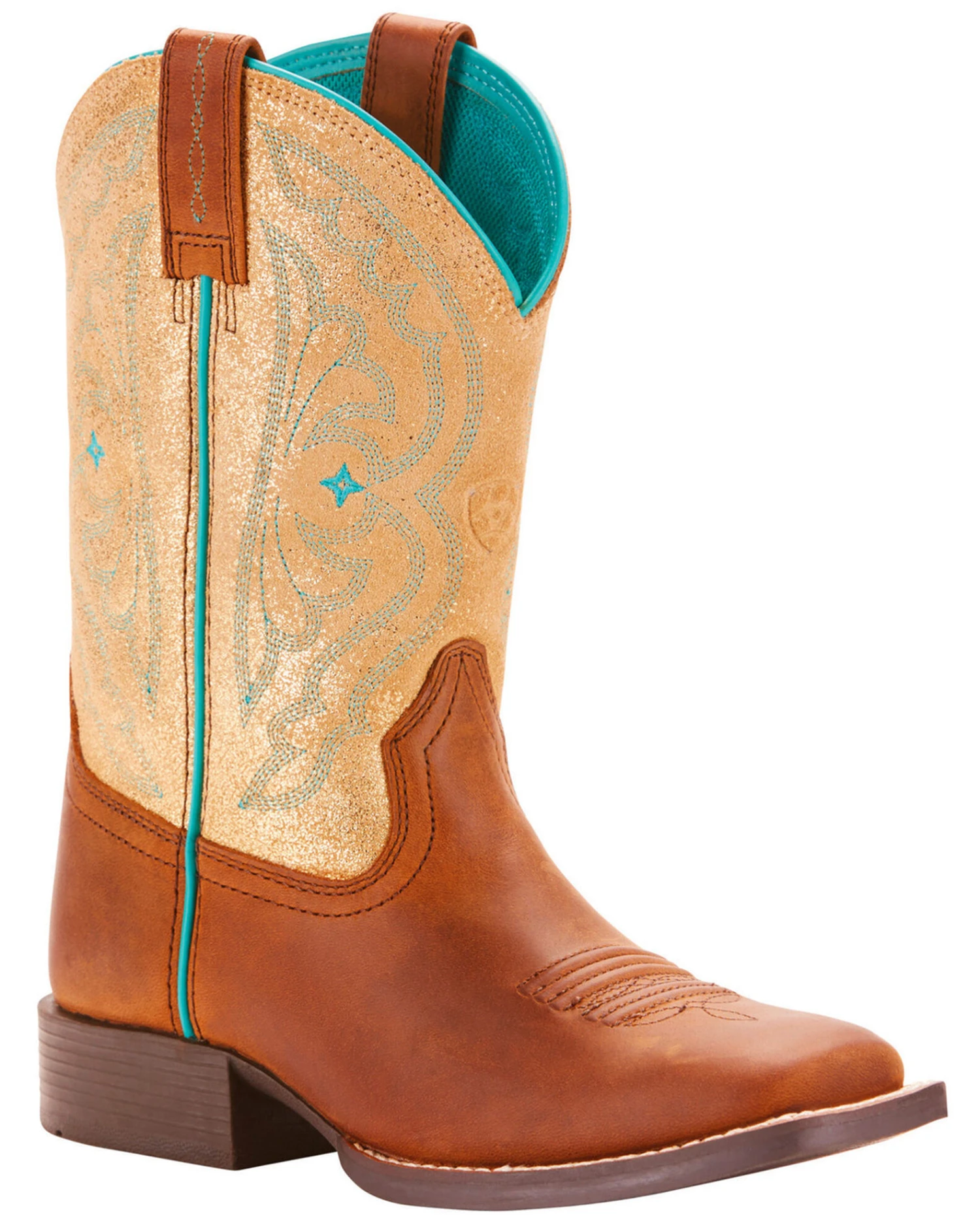 Ariat Girls' Quickdraw Western Boots - Square Toe 3 Ariat Girls' Quickdraw Western Boots - Square Toe