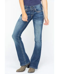 Ariat Women's R.E.A.L Mid Rise Entwined Bootcut Jeans 13 Ariat Women's R.E.A.L Mid Rise Entwined Bootcut Jeans -Ariat 2000240367 400 P6