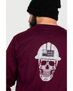Ariat Men's FR Roughneck Skull Logo Crew Long Sleeve Work T-Shirt  -Ariat 2000258818 600 P5