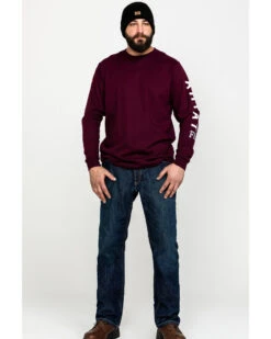 Ariat Men's FR Roughneck Skull Logo Crew Long Sleeve Work T-Shirt  -Ariat 2000258818 600 P6