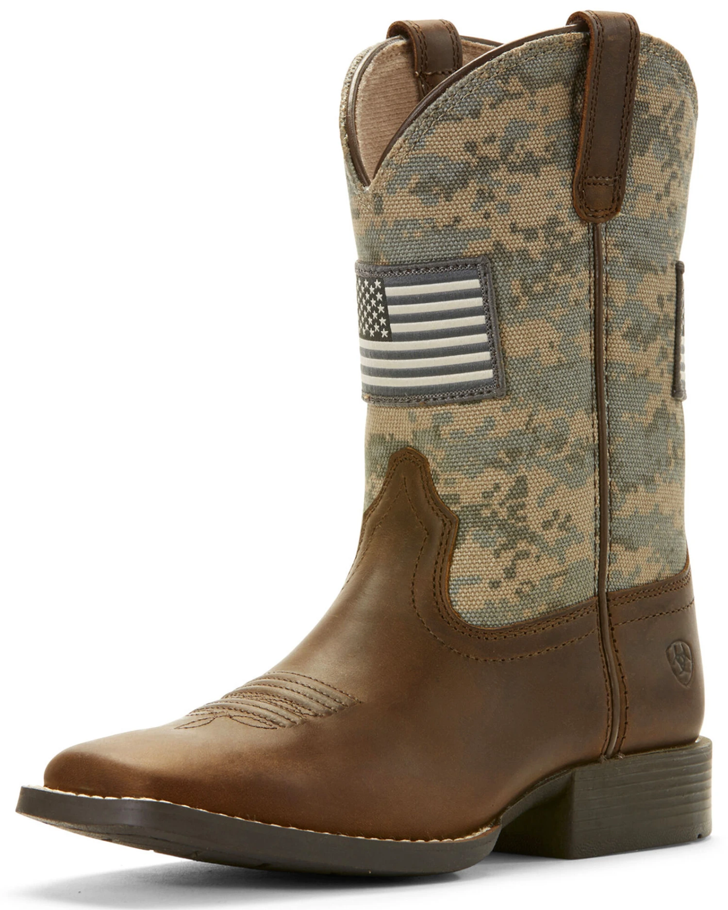 Ariat Boys' Patriot American Flag Western Boots - Broad Square Toe 3 Ariat Boys' Patriot American Flag Western Boots - Broad Square Toe