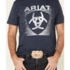 Ariat Men's Heather Shade Logo Short Sleeve Graphic T-Shirt  -Ariat 2000259678 410 P1