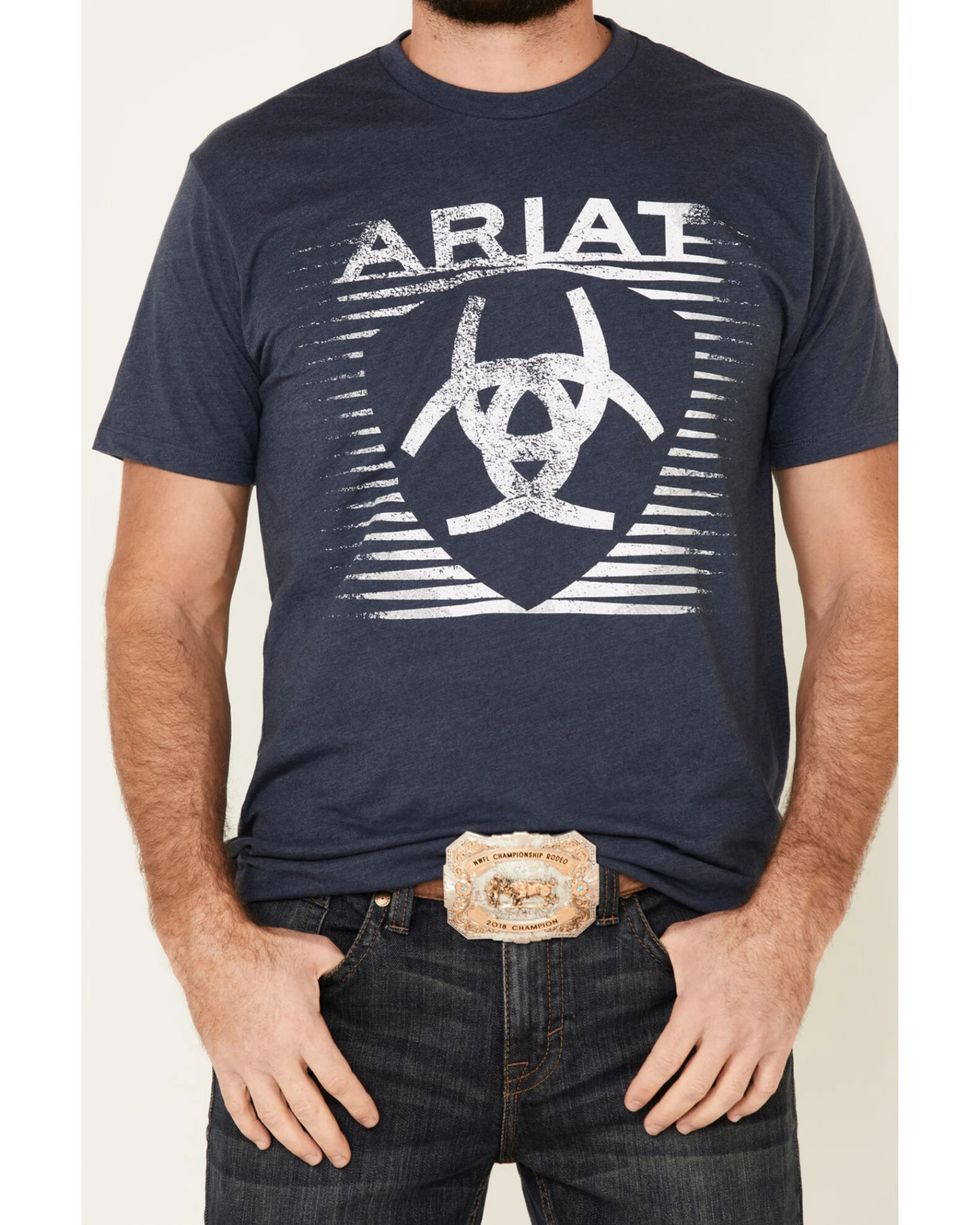 Ariat Men's Heather Shade Logo Short Sleeve Graphic T-Shirt 3 Ariat Men's Heather Shade Logo Short Sleeve Graphic T-Shirt