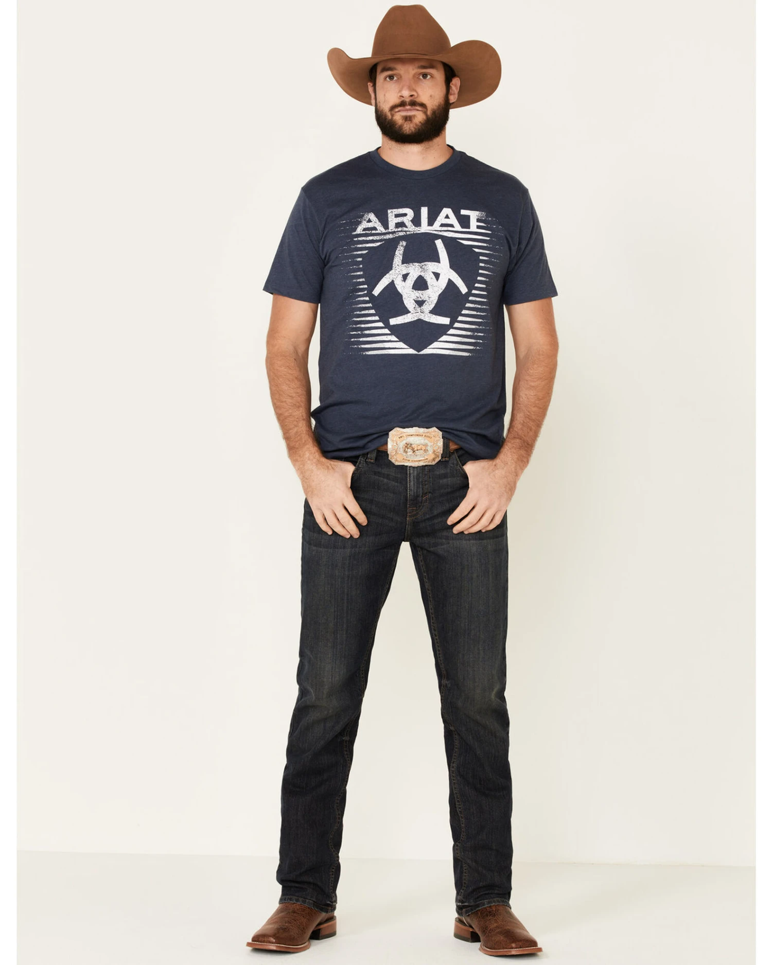 Ariat Men's Heather Shade Logo Short Sleeve Graphic T-Shirt 5 Ariat Men's Heather Shade Logo Short Sleeve Graphic T-Shirt - Image 3