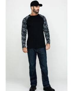 Ariat Men's Camo FR Baseball Long Sleeve Work Shirt  -Ariat 2000281693 340 P6