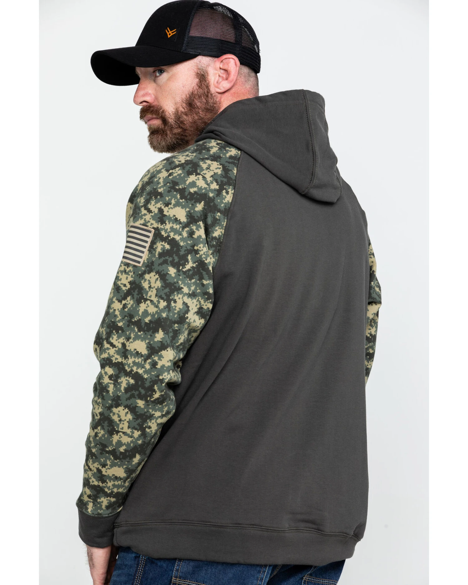 Ariat Men's FR Durastretch Camo Patriot Work Hooded Sweatshirt 4 Ariat Men's FR Durastretch Camo Patriot Work Hooded Sweatshirt - Image 2