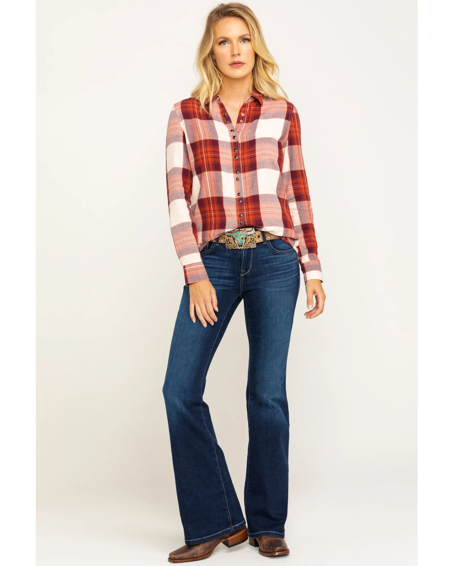 Ariat Women's Dark Ultra Stretch Flare Katie Jeans 8 Ariat Women's Dark Ultra Stretch Flare Katie Jeans - Image 6