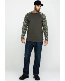 Ariat Men's Camo FR Baseball Long Sleeve Work Shirt 13 Ariat Men's Camo FR Baseball Long Sleeve Work Shirt -Ariat 2000282197 340 P6