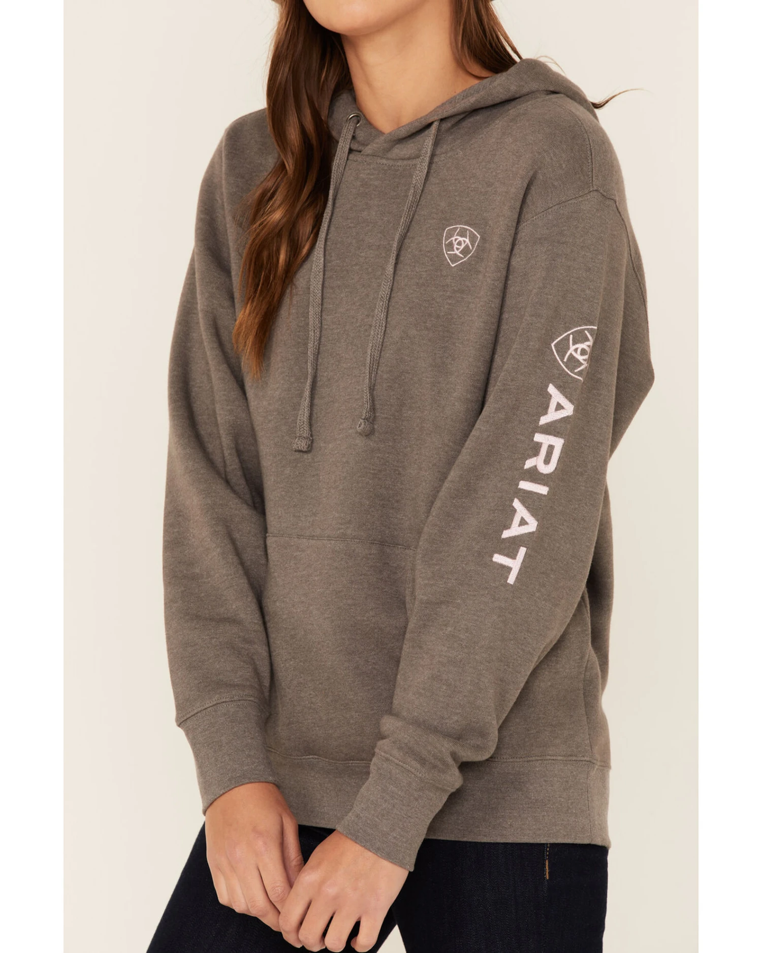 Ariat Women's Charcoal Logo Hoodie 4 Ariat Women's Charcoal Logo Hoodie - Image 2