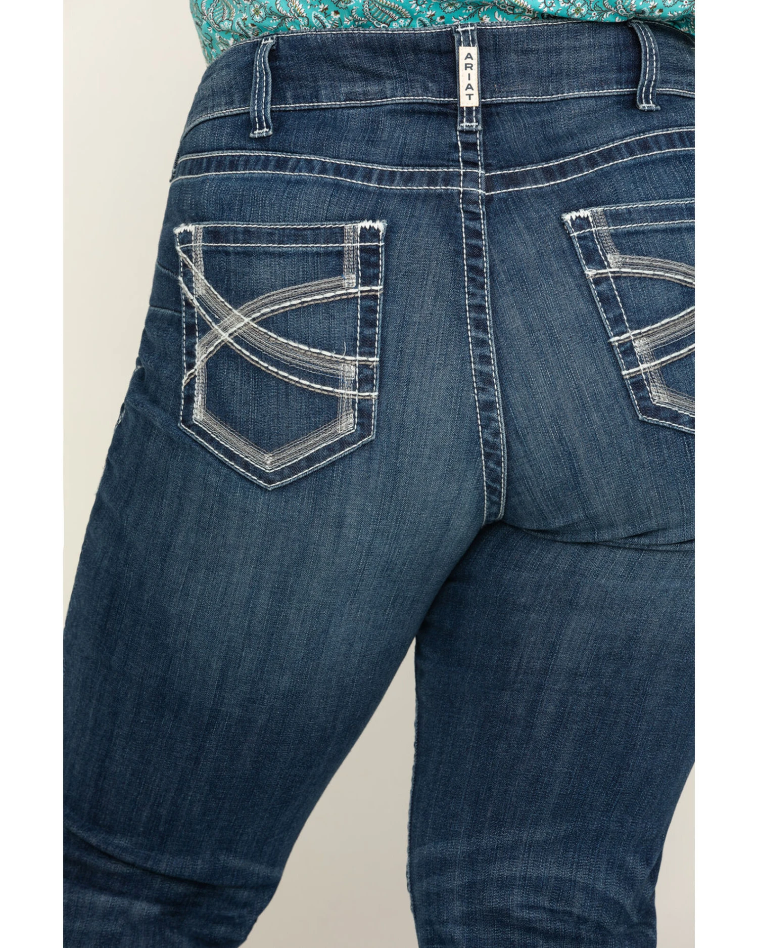 Ariat Women's R.E.A.L. Dresden Ivy Stackable Straight Jeans- Plus 6 Ariat Women's R.E.A.L. Dresden Ivy Stackable Straight Jeans- Plus - Image 4