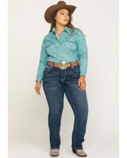 Ariat Women's R.E.A.L. Dresden Ivy Stackable Straight Jeans- Plus 13 Ariat Women's R.E.A.L. Dresden Ivy Stackable Straight Jeans- Plus -Ariat 2000285768 400 P6