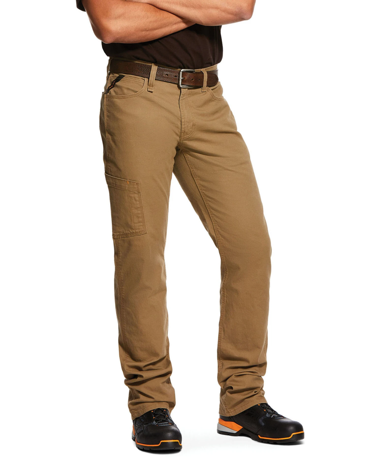 Ariat Men's Khaki Rebar M4 Made Tough Durastretch Straight Leg Work Pants - Big 4 Ariat Men's Khaki Rebar M4 Made Tough Durastretch Straight Leg Work Pants - Big - Image 2