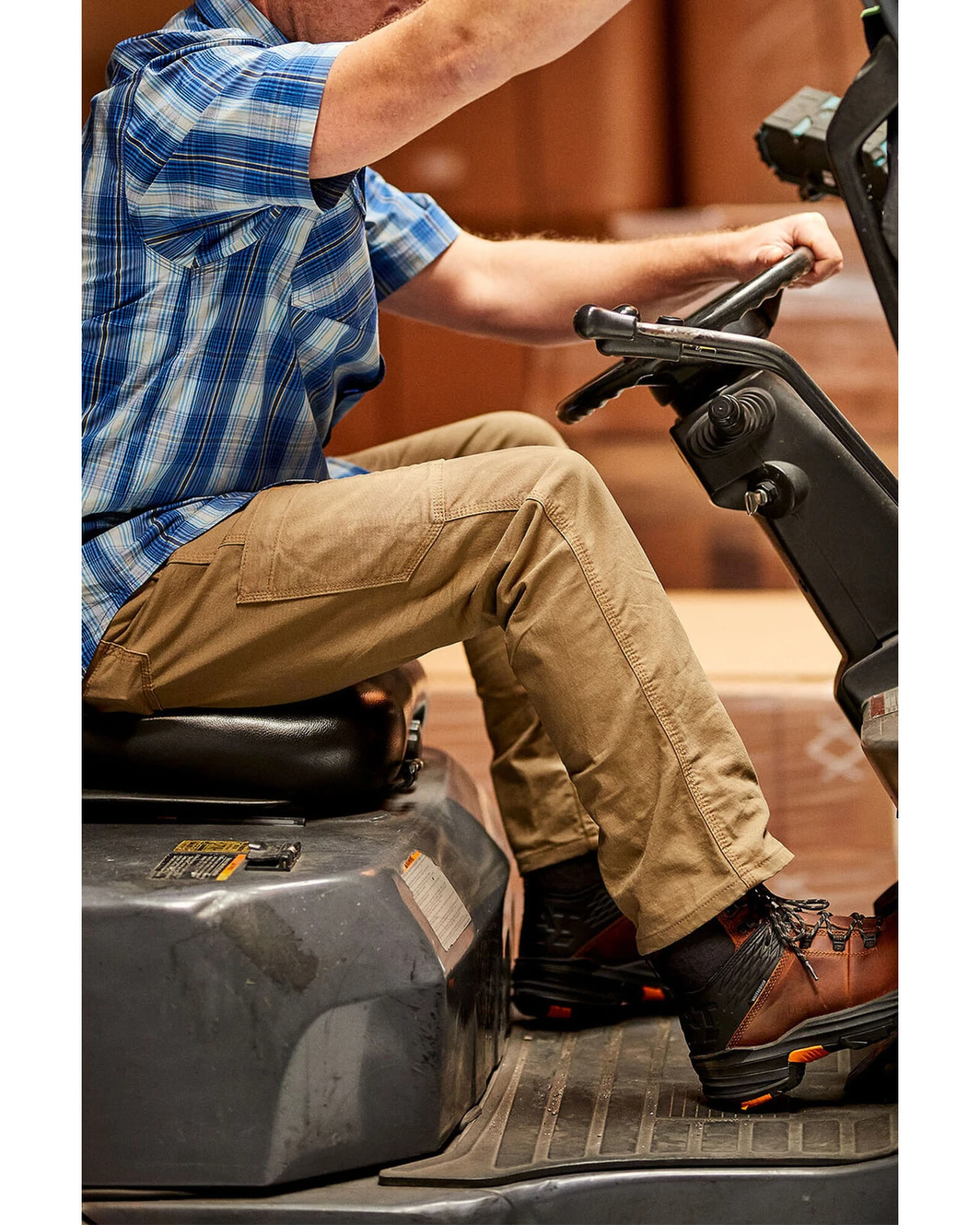 Ariat Men's Khaki Rebar M4 Made Tough Durastretch Straight Leg Work Pants - Big 5 Ariat Men's Khaki Rebar M4 Made Tough Durastretch Straight Leg Work Pants - Big - Image 3