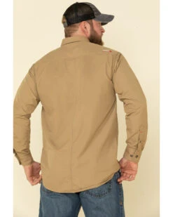 Ariat Men's Khaki FR Solid Featherlight Long Sleeve Work Shirt 8 Ariat Men's Khaki FR Solid Featherlight Long Sleeve Work Shirt -Ariat 2000294868 250 P2