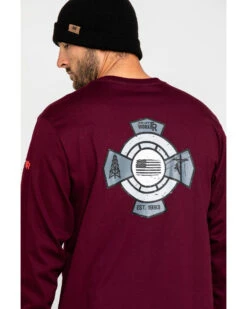 Ariat Men's FR O&G Graphic Long Sleeve Work T-Shirt  -Ariat 2000295078 646 P5