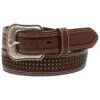 Ariat Men's Pierced Basketweave Western Belt 2 Ariat Men's Pierced Basketweave Western Belt -Ariat 2000320243 200 P1