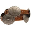 Ariat Women's Brown Tooled Oval Concho Western Belt 2 Ariat Women's Brown Tooled Oval Concho Western Belt -Ariat 2000320249 280 P1