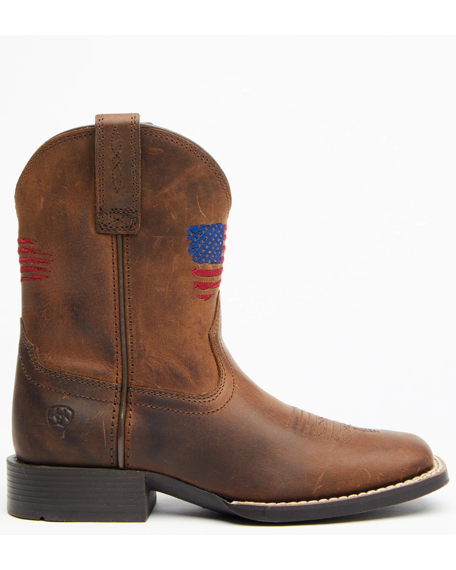 Ariat Boys' American Pride Western Boots - Square Toe 4 Ariat Boys' American Pride Western Boots - Square Toe - Image 2