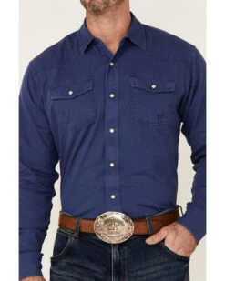 Ariat Men's Solid Teal Jurlington Retro Long Sleeve Pearl Snap Western Shirt 8 Ariat Men's Solid Teal Jurlington Retro Long Sleeve Pearl Snap Western Shirt -Ariat 2000341705 400 P3