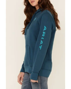 Ariat Women's Eurasian R.E.A.L Arm Logo Graphic Hoodie  -Ariat 2000341891 410 P4
