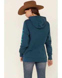 Ariat Women's Eurasian R.E.A.L Arm Logo Graphic Hoodie  -Ariat 2000341891 410 P5