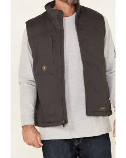 Ariat Men's Rebar Gray Washed Duracanvas Insulated Zip-Front Work Vest 8 Ariat Men's Rebar Gray Washed Duracanvas Insulated Zip-Front Work Vest -Ariat 2000343529 020 P3
