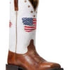 Ariat Women’s Patriot Crackled American Flag Western Performance Boots – Broad Square Toe -Ariat 2000355165 200 P1