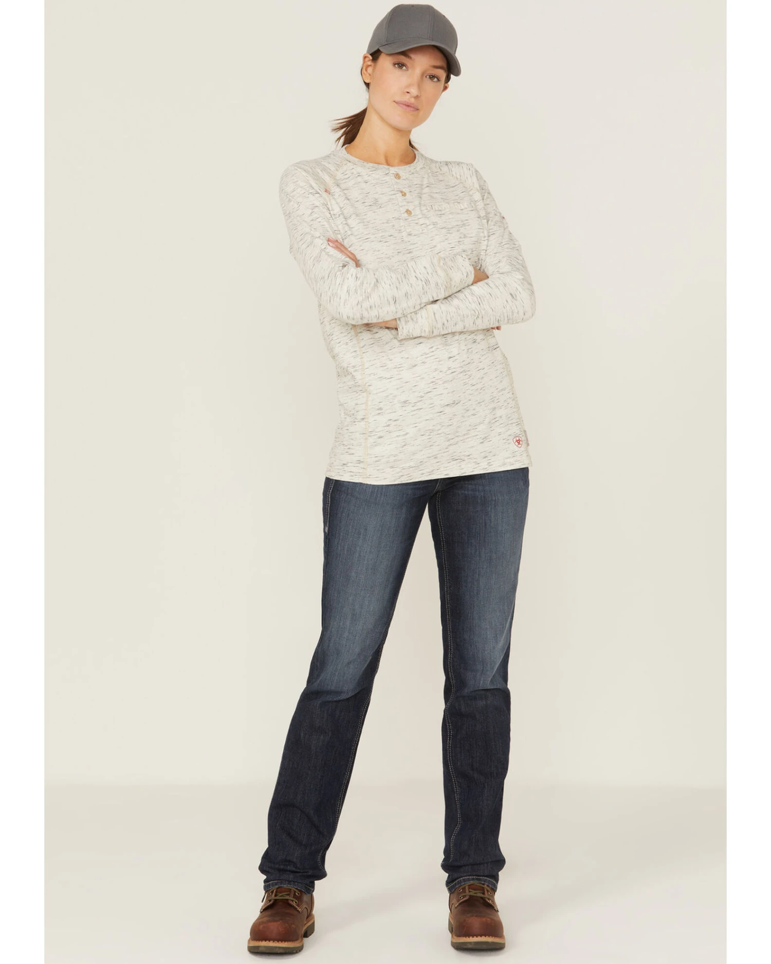 Ariat Women's FR Avelynn Medium Wash DuraLight Stretch Slim Work Jeans 3 Ariat Women's FR Avelynn Medium Wash DuraLight Stretch Slim Work Jeans