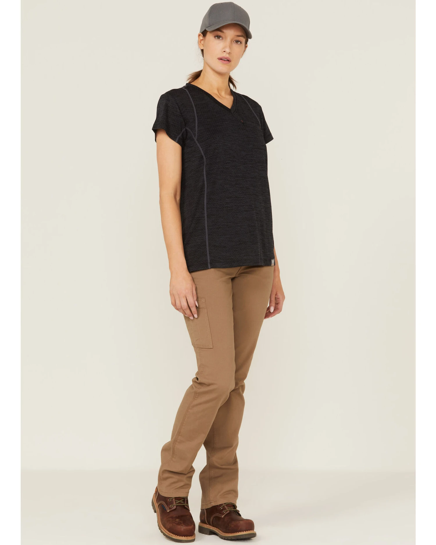 Ariat Women's Rebar Field Khaki DuraStretch Made Tough Straight Leg Work Pants 3 Ariat Women's Rebar Field Khaki DuraStretch Made Tough Straight Leg Work Pants