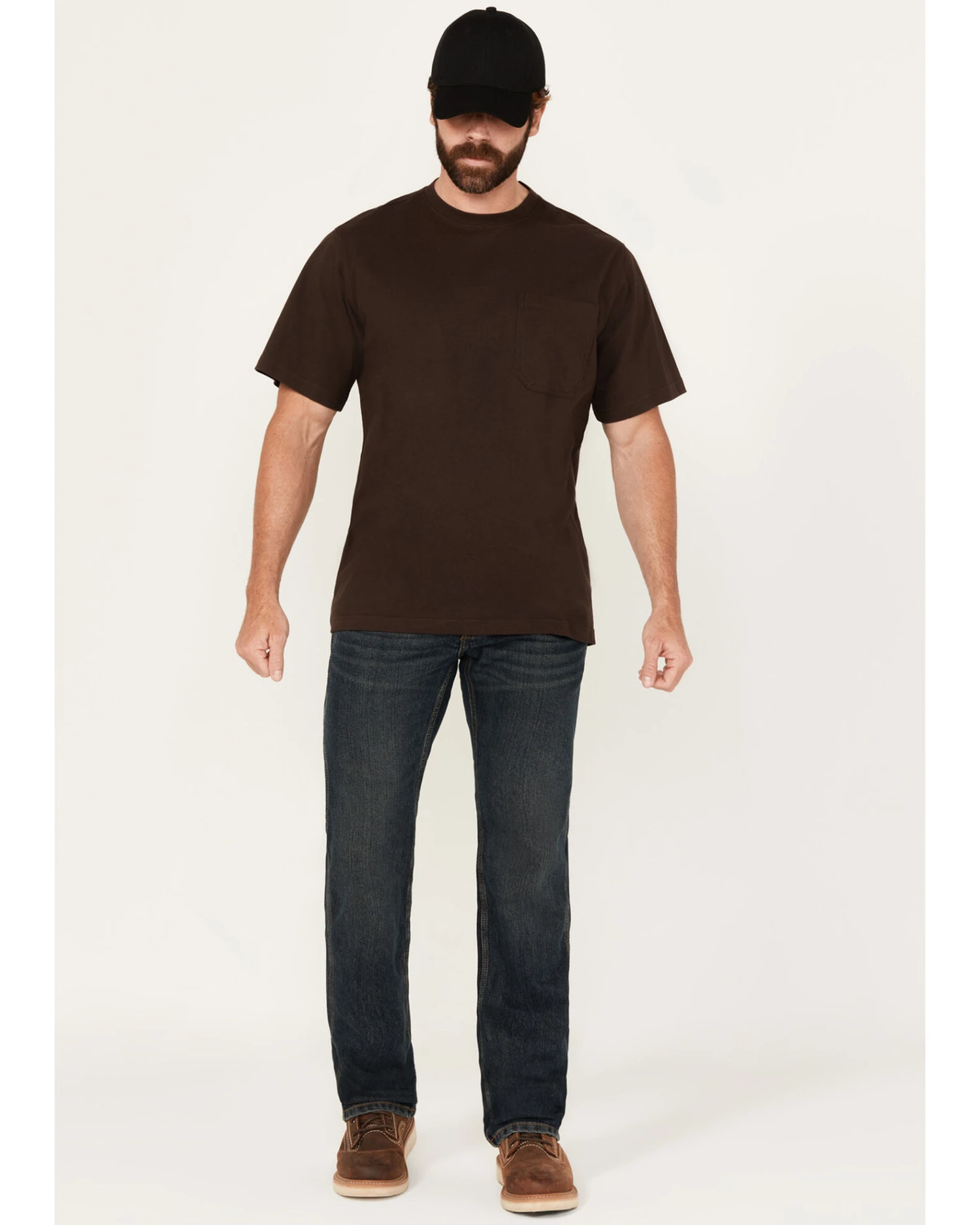 Ariat Men's Rebar M7 McCoy Dark Wash Durastretch Slim Straight Work Jeans 3 Ariat Men's Rebar M7 McCoy Dark Wash Durastretch Slim Straight Work Jeans